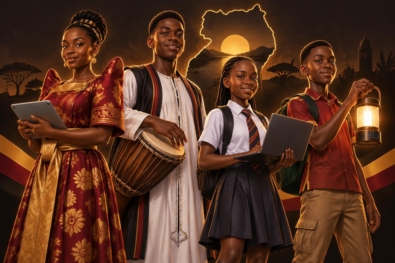 Four young Ugandan heroes